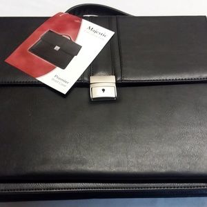 Black Leather Briefcase 10 Pcs Wholesale